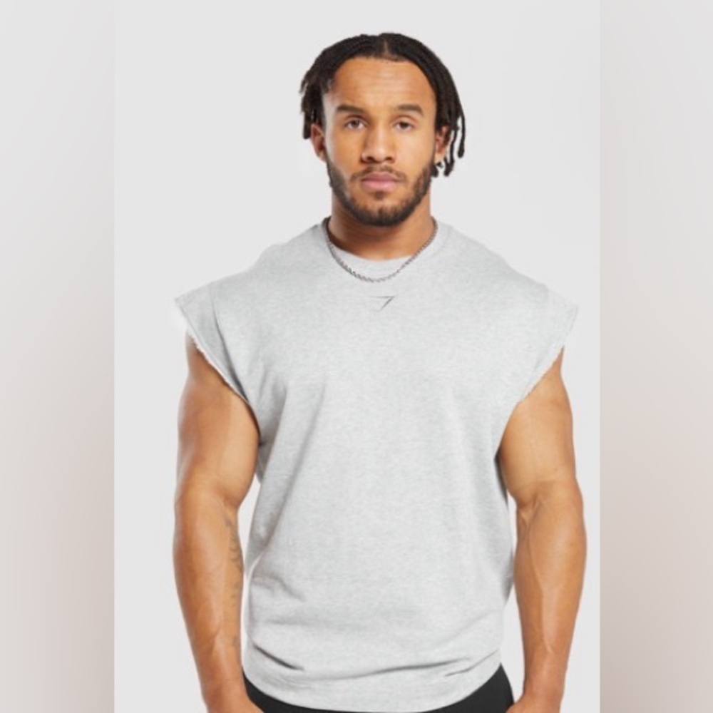Gymshark Super Natural Cut Off Tank Sweatshirt Size Small